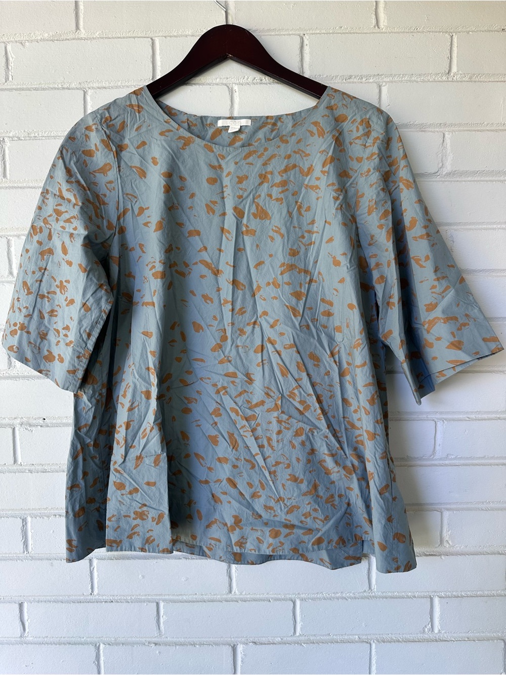 COS Oversized Abstract Print Blouse
